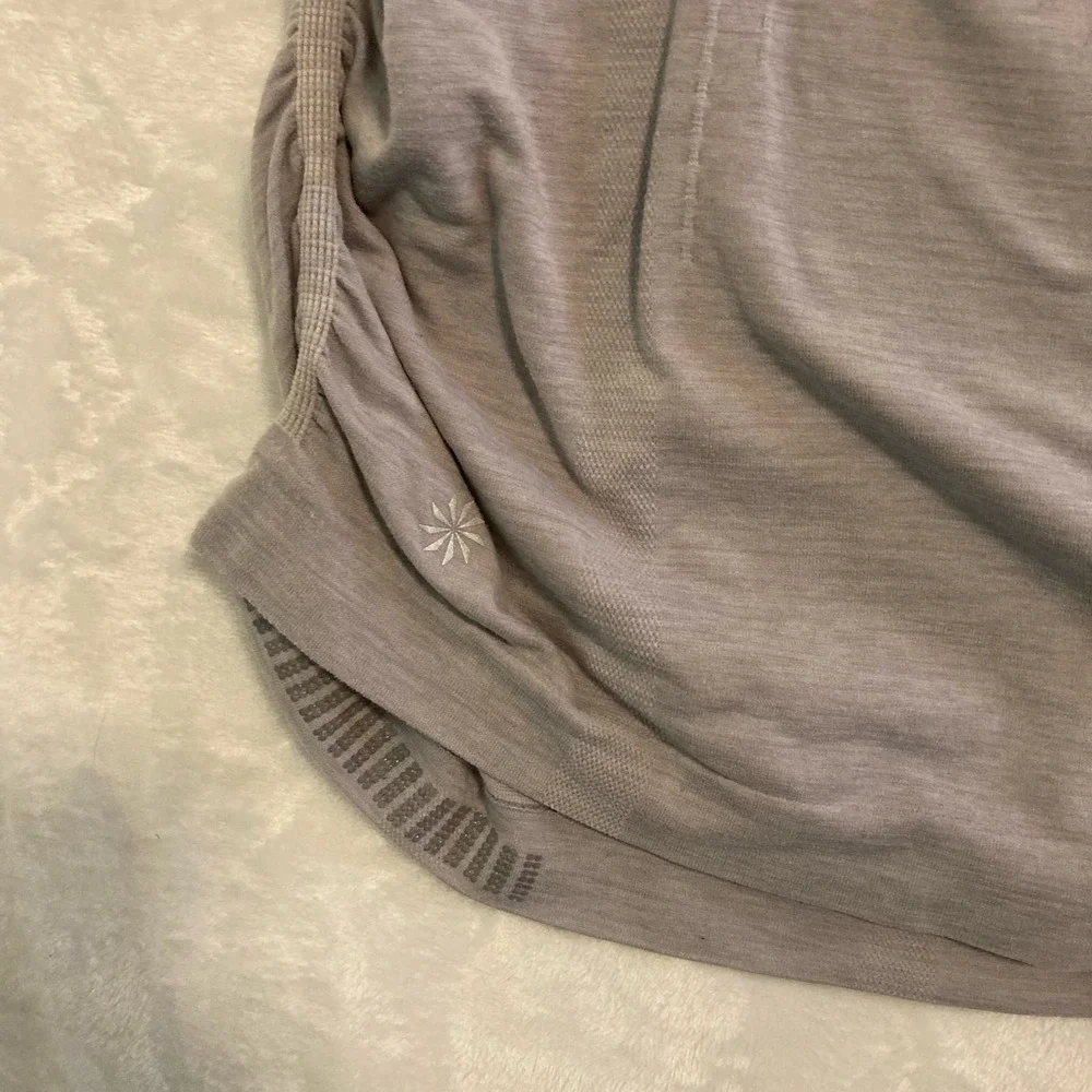 Athleta Wick and Vent Women's Gray Tee Small
